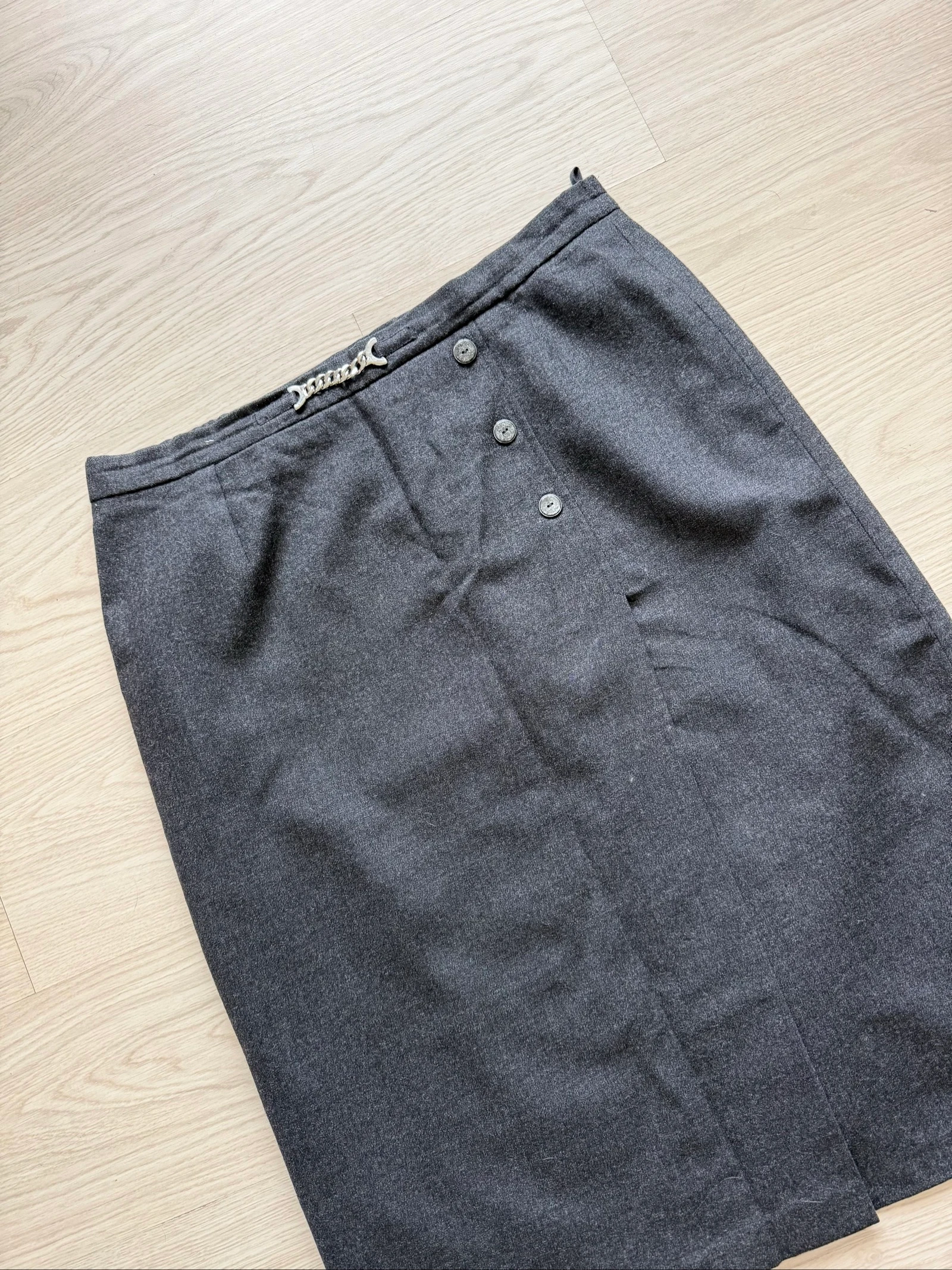 Marcelle griffon grey knee-length skirt size 42 XL – photo 4